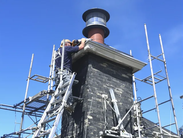 Sturdy chimney crown finished by Stonington Chimney Sweep in Stonington, CT