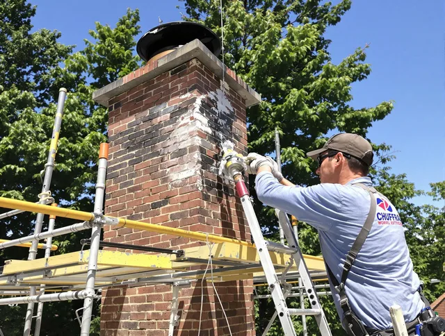 Structural chimney repair by Stonington Chimney Sweep in Stonington, CT