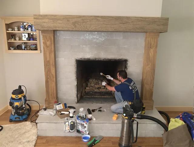 Detailed creosote removal process by Stonington Chimney Sweep in Stonington, CT