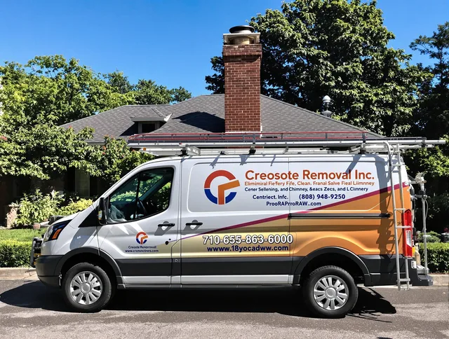 Stonington Chimney Sweep technician removing creosote safely in Stonington, CT